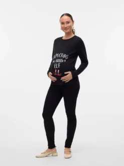 Normal geschnitten Rundhals Top