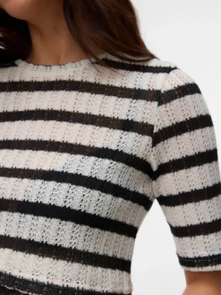 Normal geschnitten Rundhals Top