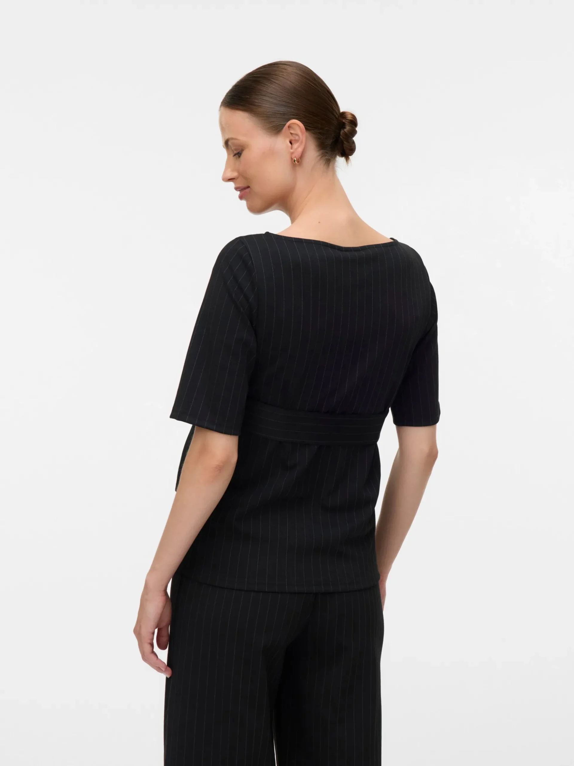 Normal geschnitten Rundhals Top