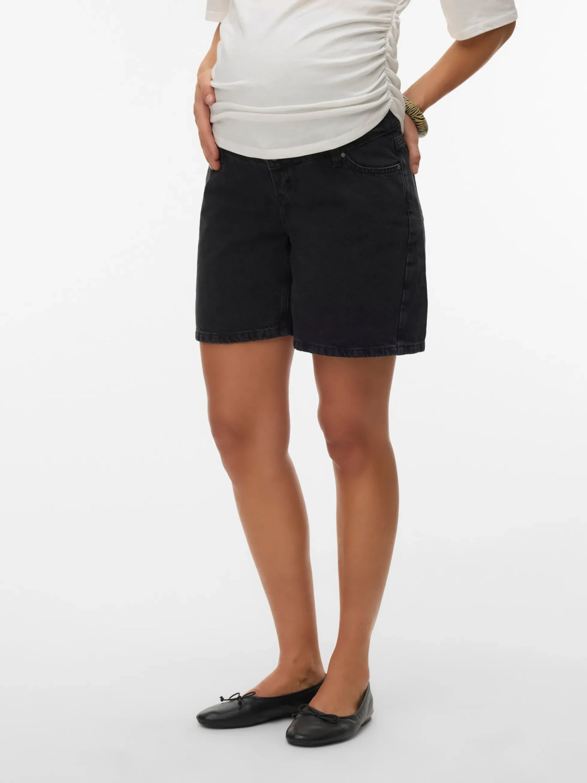 Normal geschnitten Shorts im 5-Taschen Design