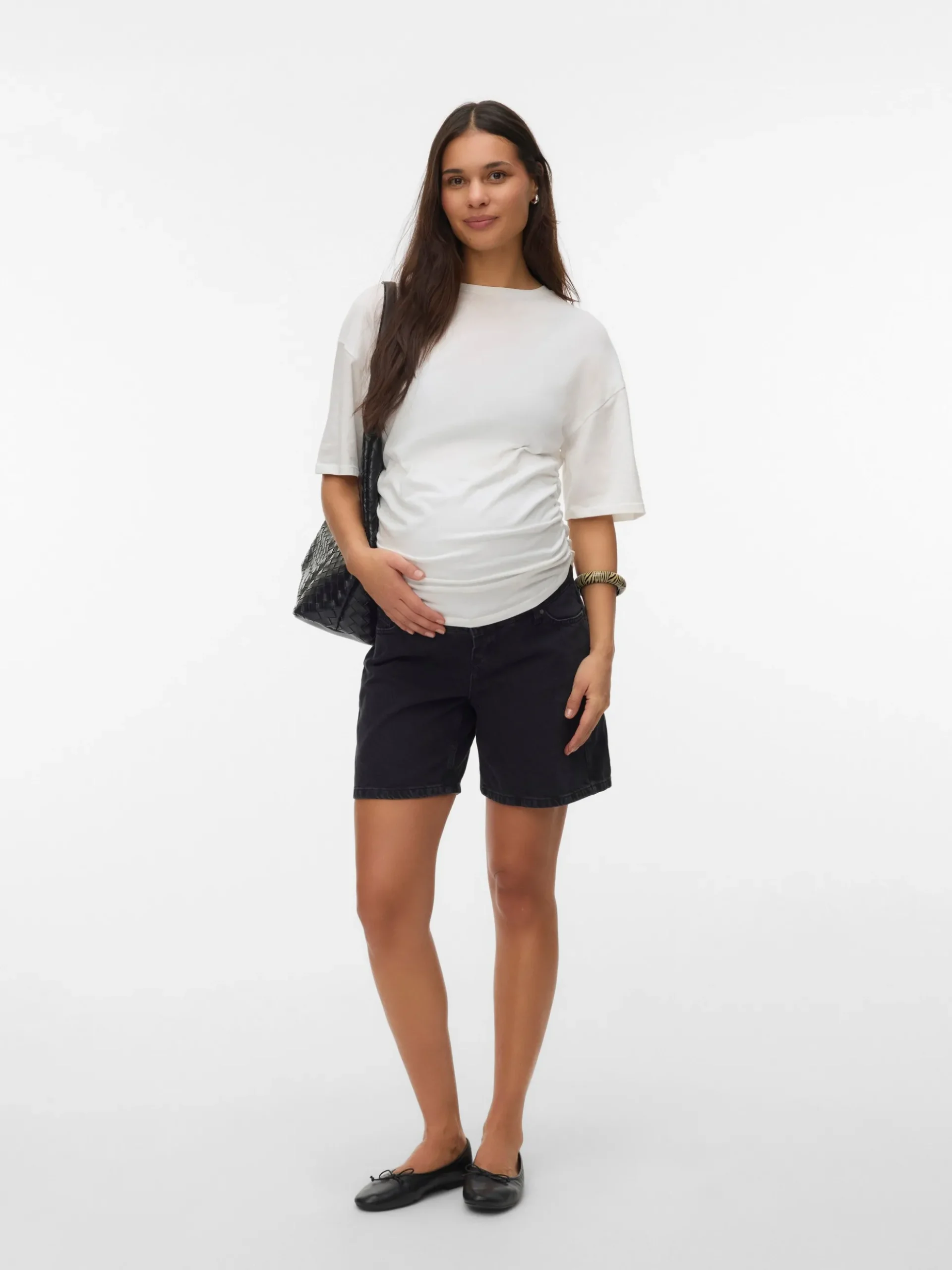 Normal geschnitten Shorts im 5-Taschen Design