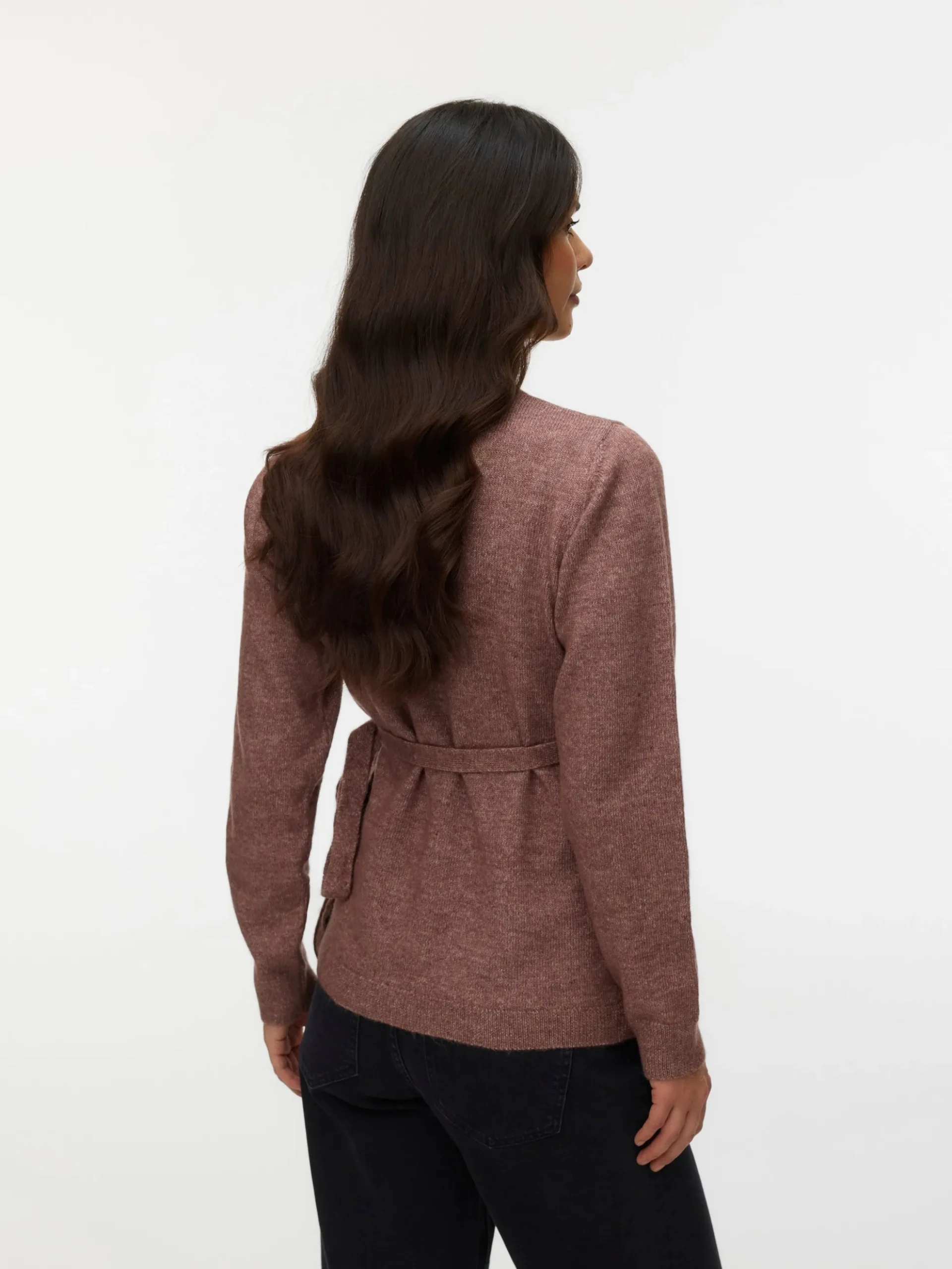 Normal geschnitten V-Ausschnitt Pullover