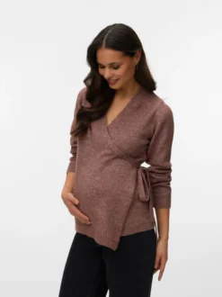 Normal geschnitten V-Ausschnitt Pullover