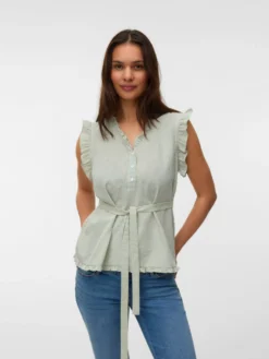 Normal geschnitten V-Ausschnitt Top