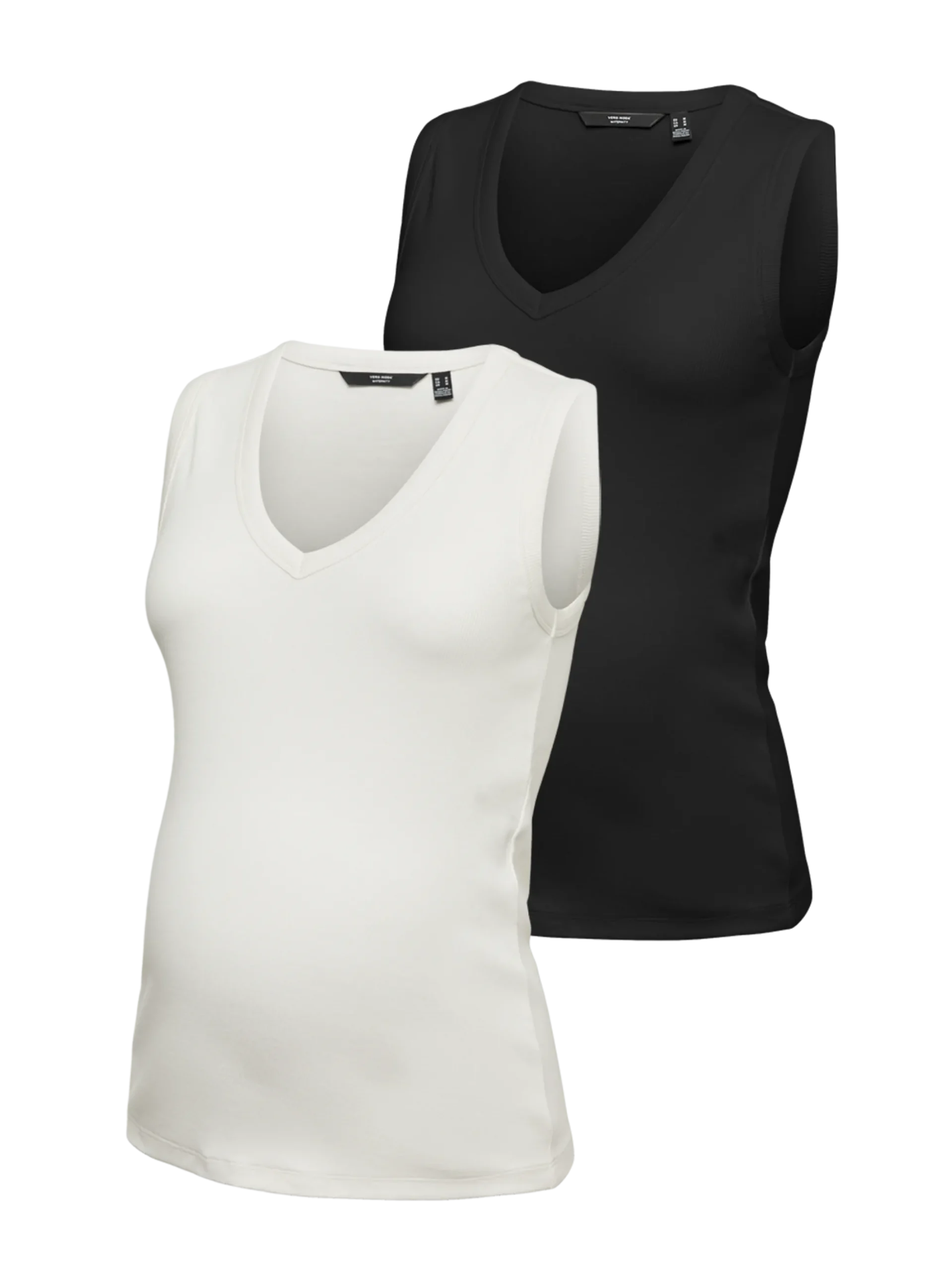 Normal geschnitten V-Ausschnitt 2er-Pack Top