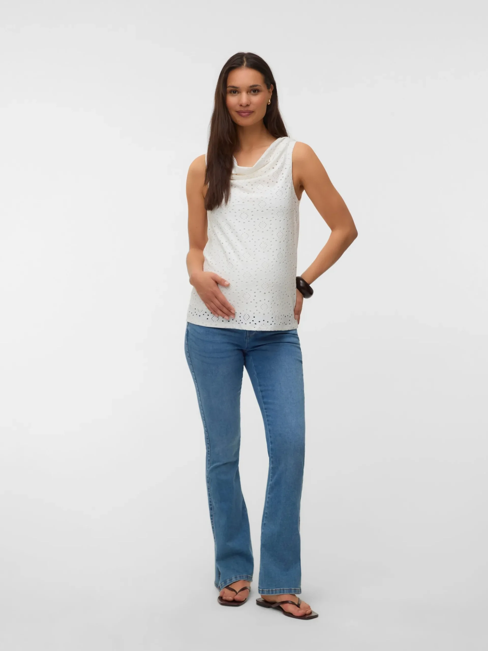 Slim Fit U-Ausschnitt Top