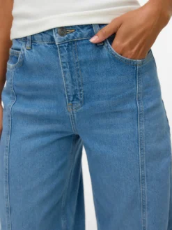 SNRANCY Hohe Taille Barrel Fit Jeans