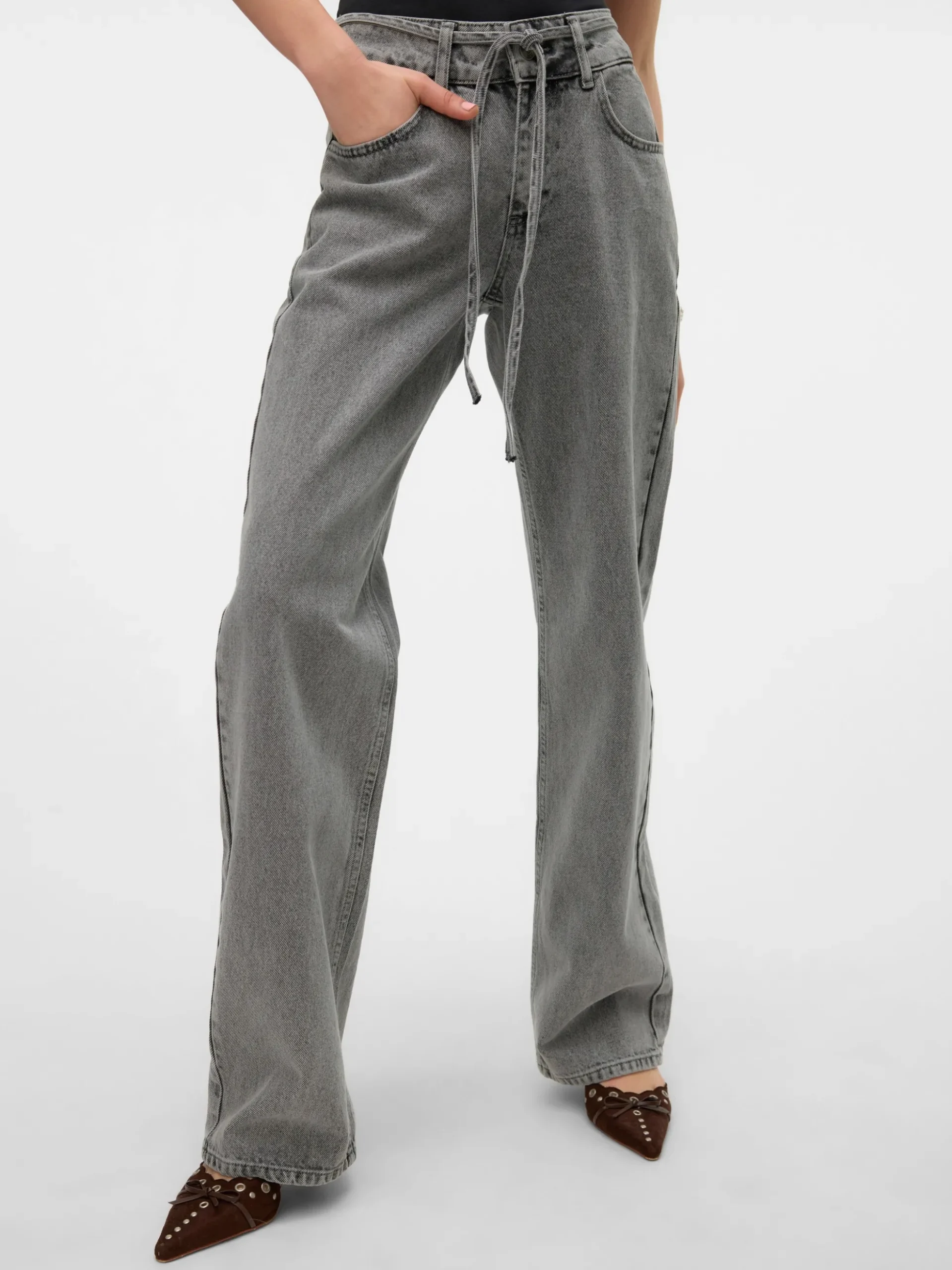 SNRANCY Mid Rise Locker geschnitten Jeans