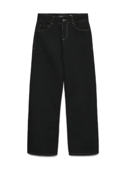 SNRANCY Mid Rise Weiter Beinschnitt Jeans