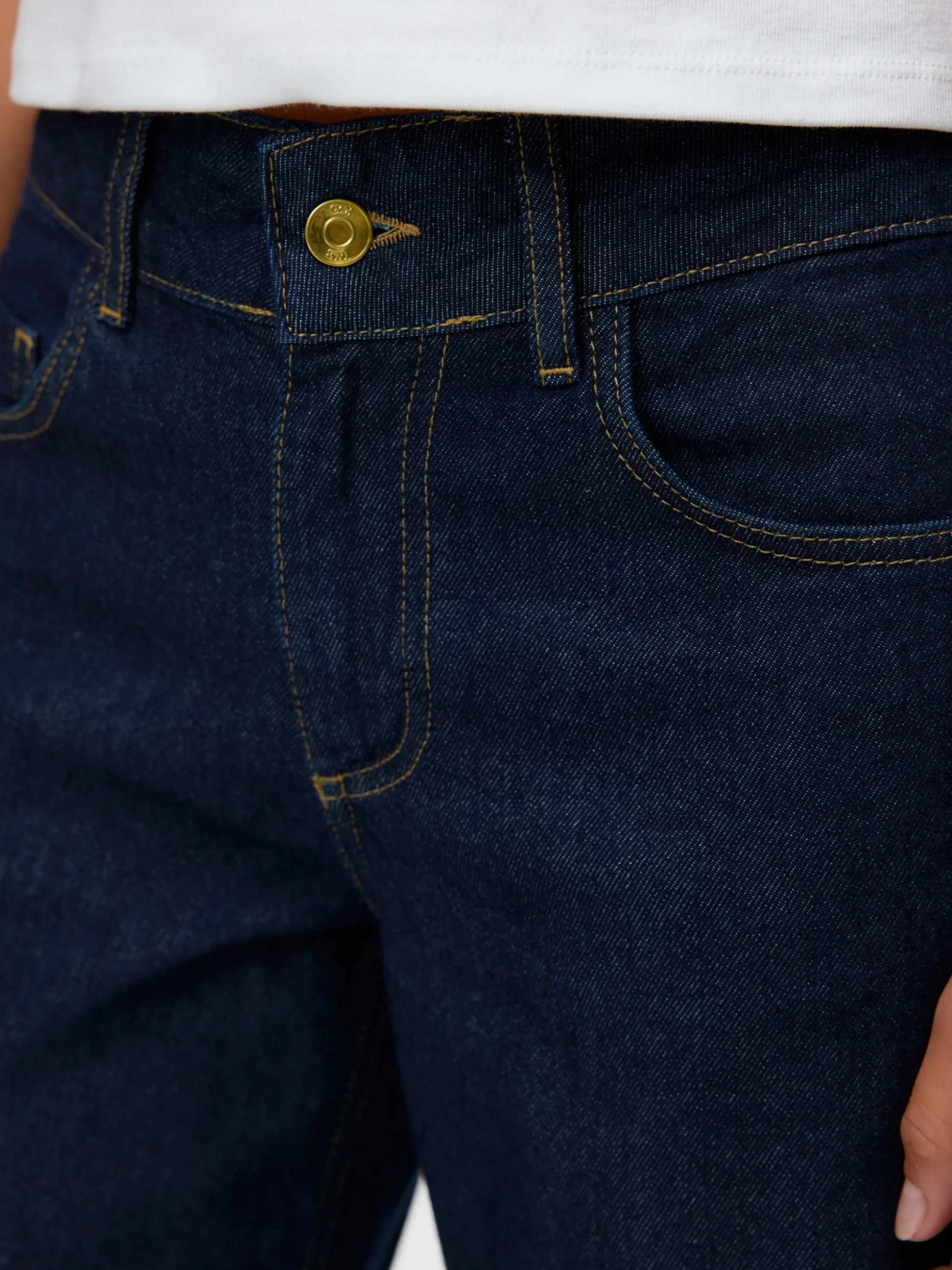 SNRANCY Mid Rise Weiter Beinschnitt Jeans