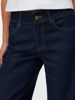 SNRANCY Mid Rise Weiter Beinschnitt Jeans