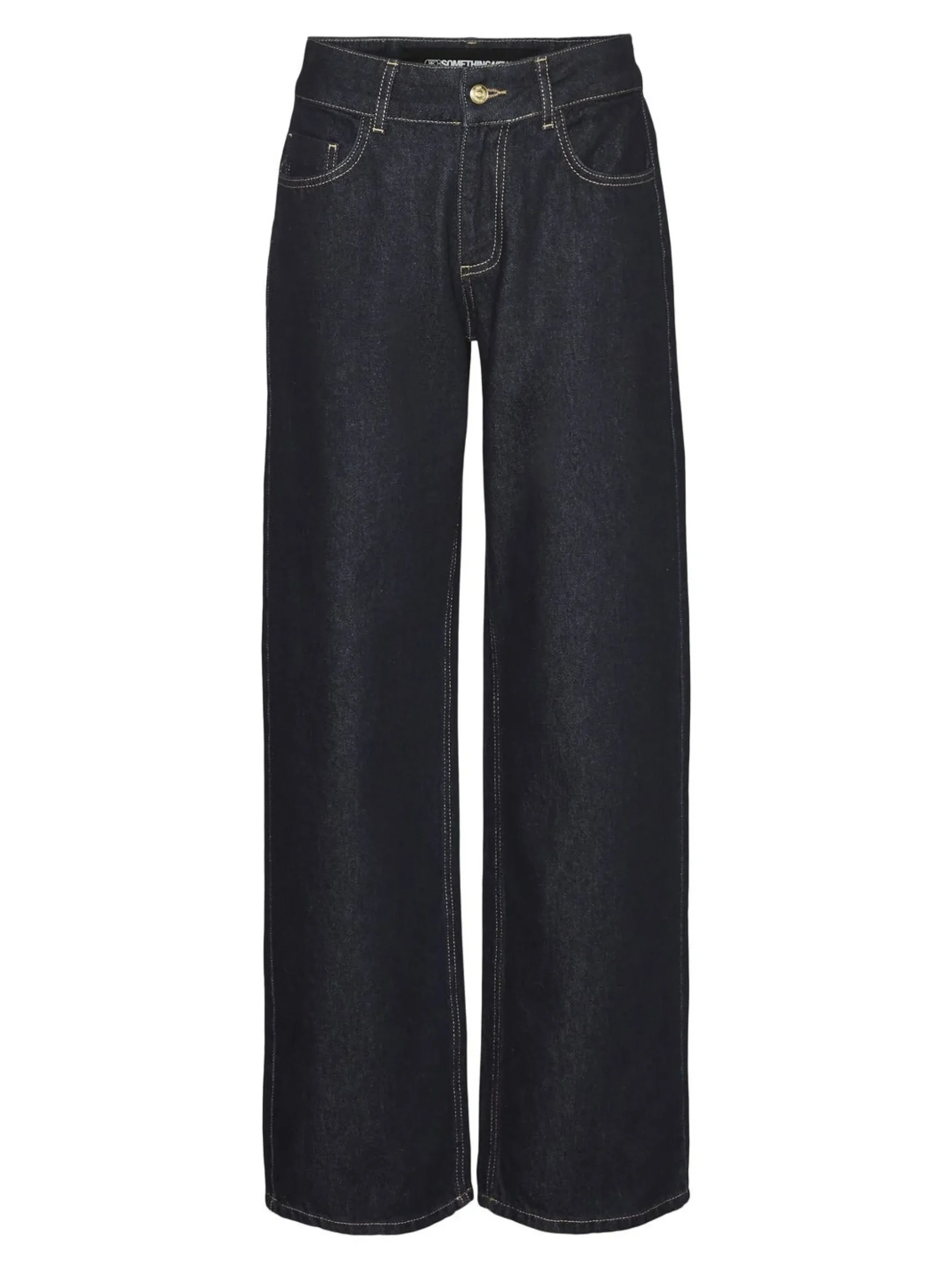SNRANCY Mittlere Taille Weiter Beinschnitt Jeans