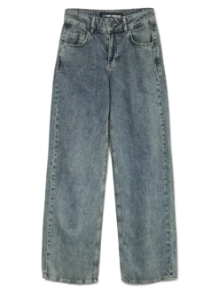SNRANCY Mittlere Taille Weiter Beinschnitt Jeans