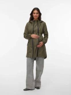 Stehkragen Elastische Bündchen Mantel