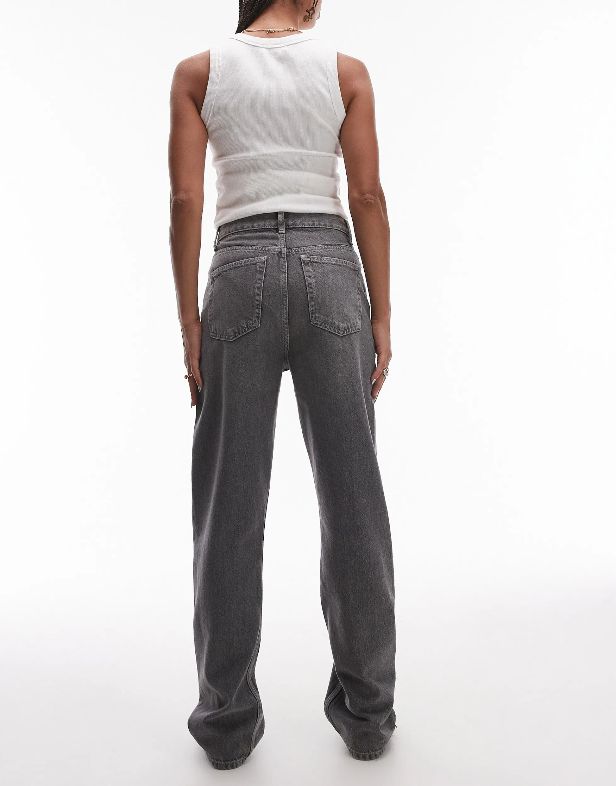 TOPSHOP Hohe Taille Gerade geschnitten Jeans