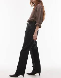 TOPSHOP Hohe Taille Gerade geschnitten Jeans