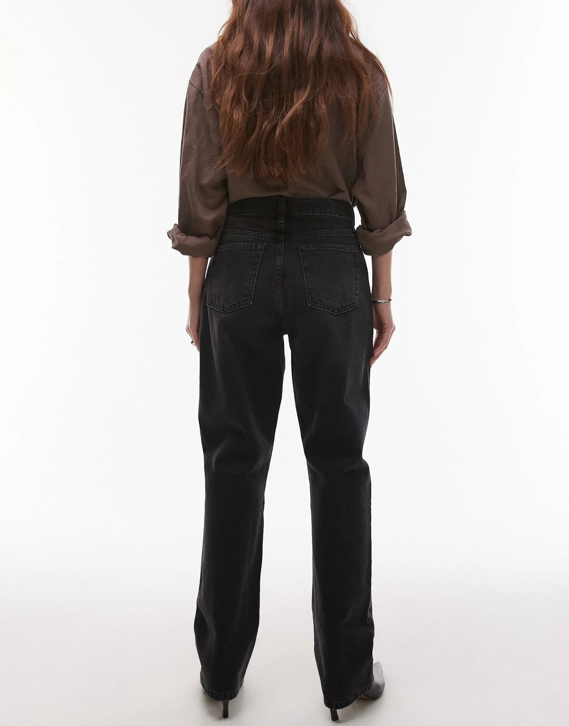 TOPSHOP Hohe Taille Gerade geschnitten Jeans