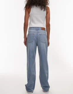 TOPSHOP Mid Rise Locker geschnitten Jeans