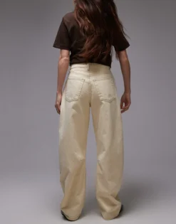 TOPSHOP Mittlere Taille Barrel Fit Jeans