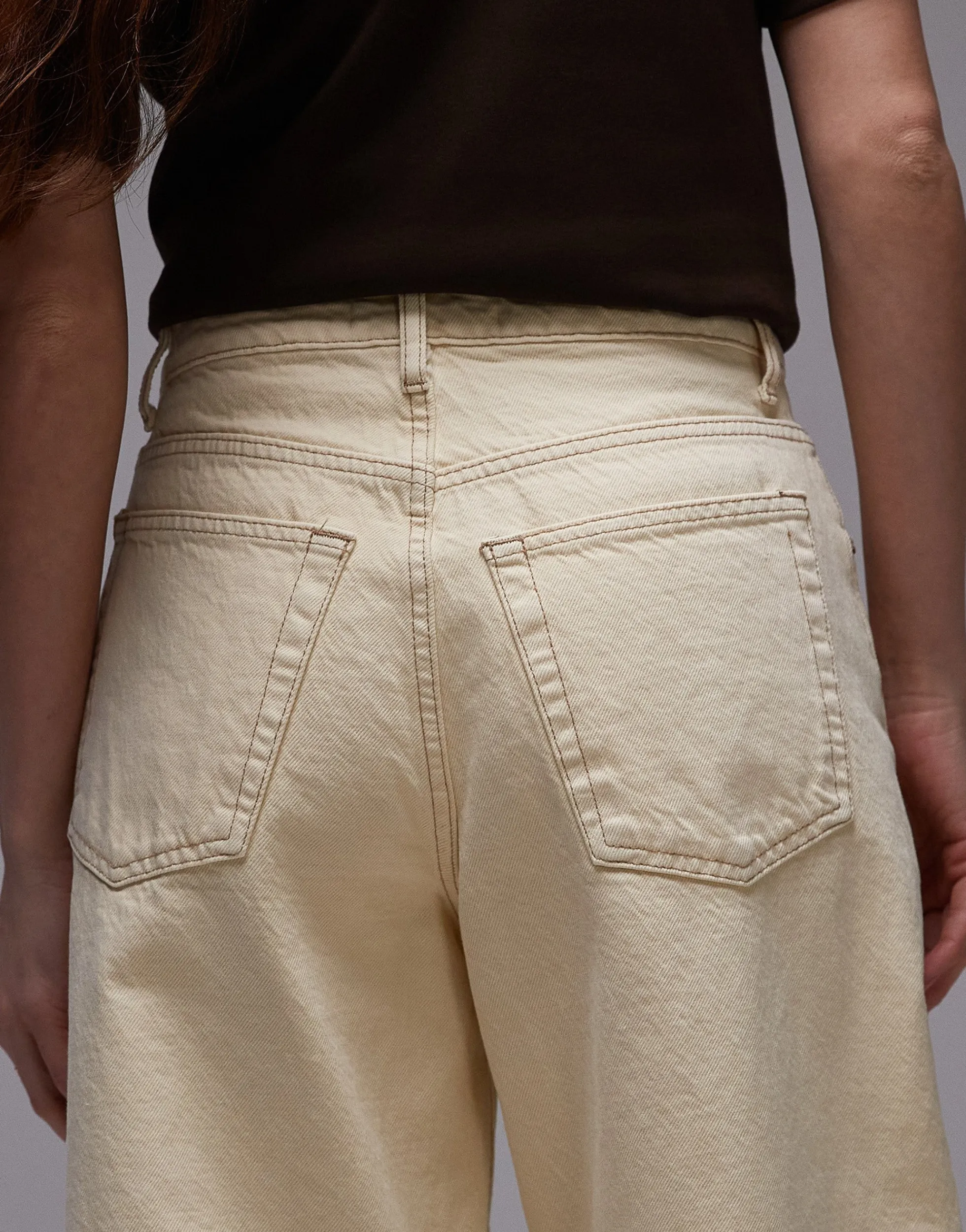 TOPSHOP Mittlere Taille Barrel Fit Jeans