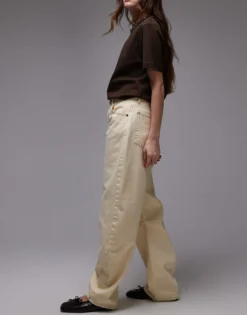 TOPSHOP Mittlere Taille Barrel Fit Jeans