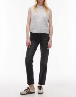 TOPSHOP Mittlere Taille Gerade geschnitten Jeans