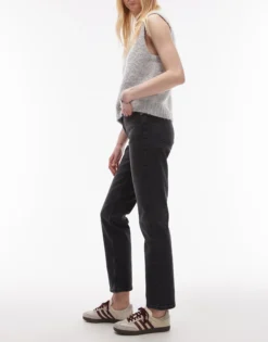 TOPSHOP Mittlere Taille Gerade geschnitten Jeans