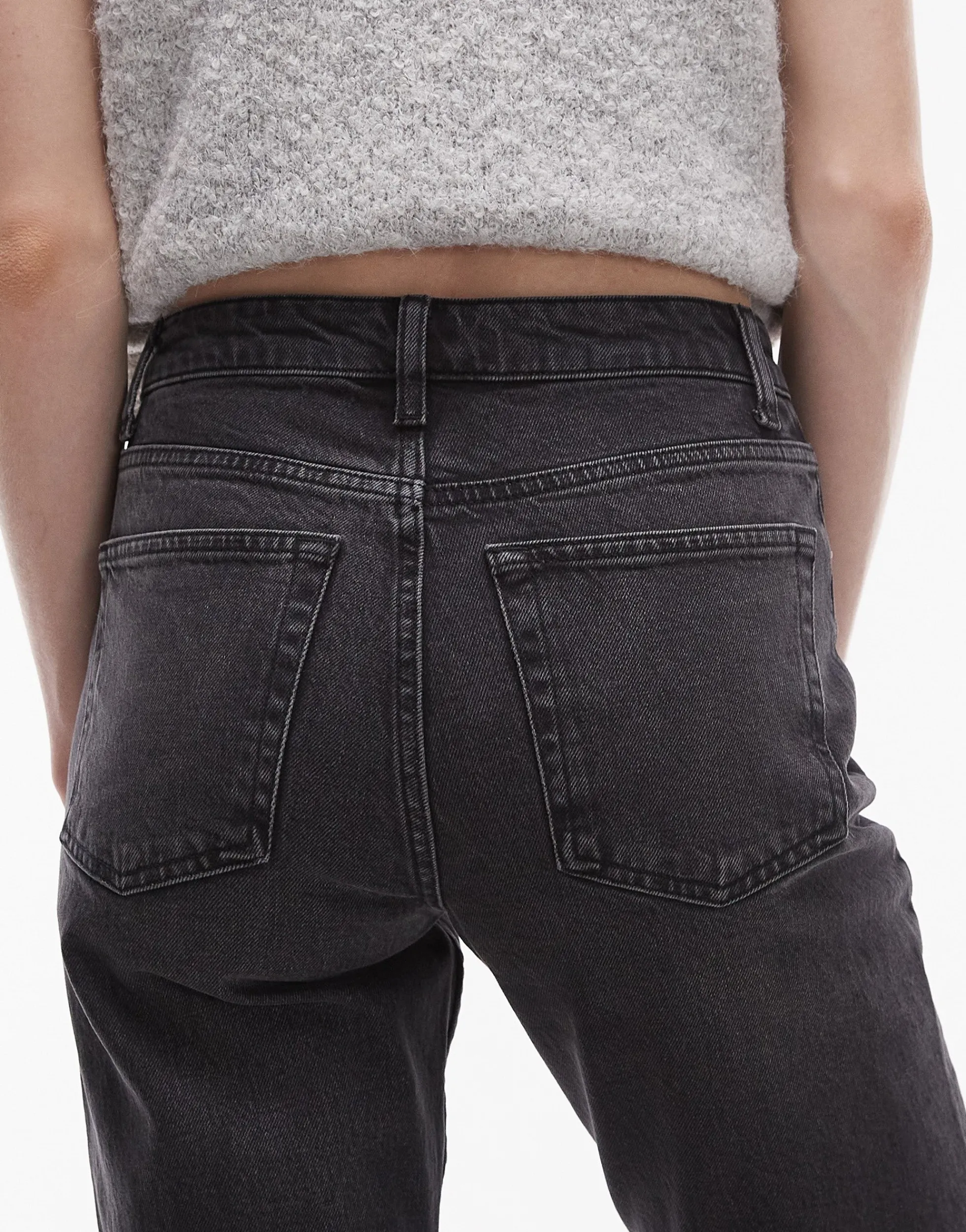 TOPSHOP Mittlere Taille Gerade geschnitten Jeans