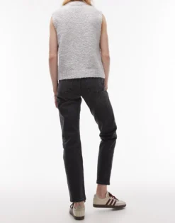TOPSHOP Mittlere Taille Gerade geschnitten Jeans