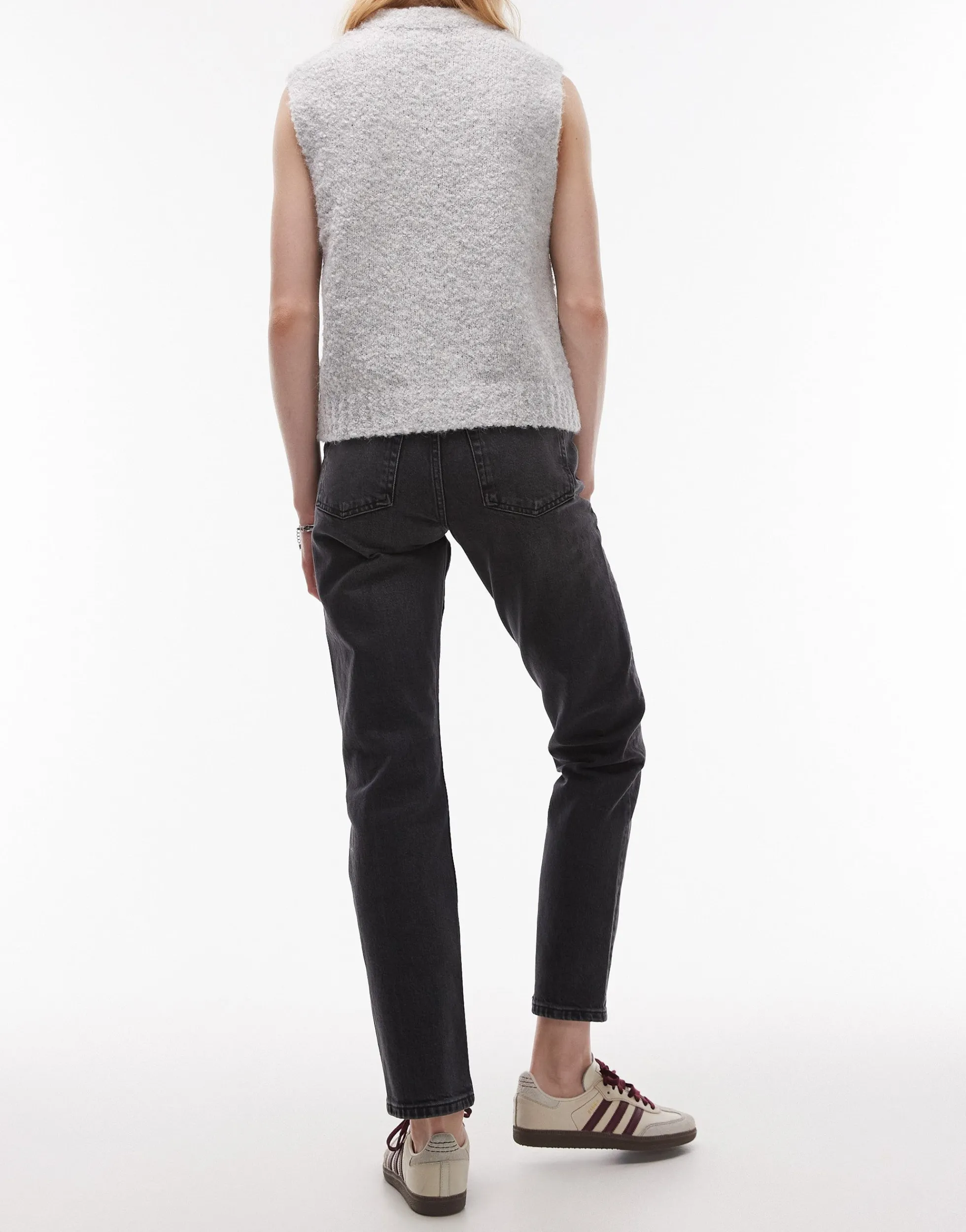 TOPSHOP Mittlere Taille Gerade geschnitten Jeans