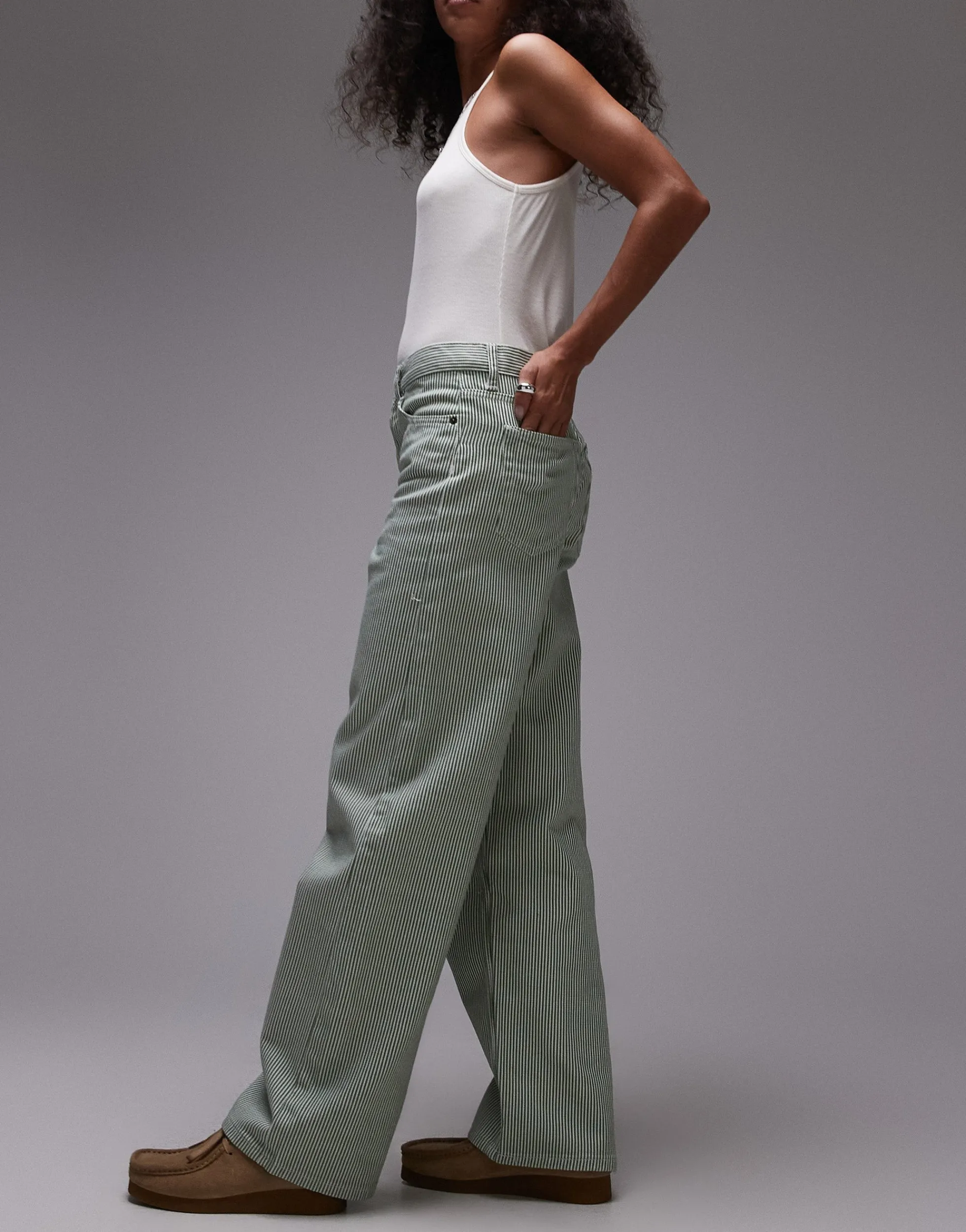 TOPSHOP Mittlere Taille Locker geschnitten Jeans