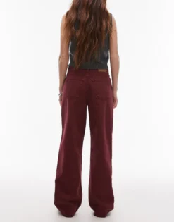 TOPSHOP Mittlere Taille Weiter Beinschnitt Jeans