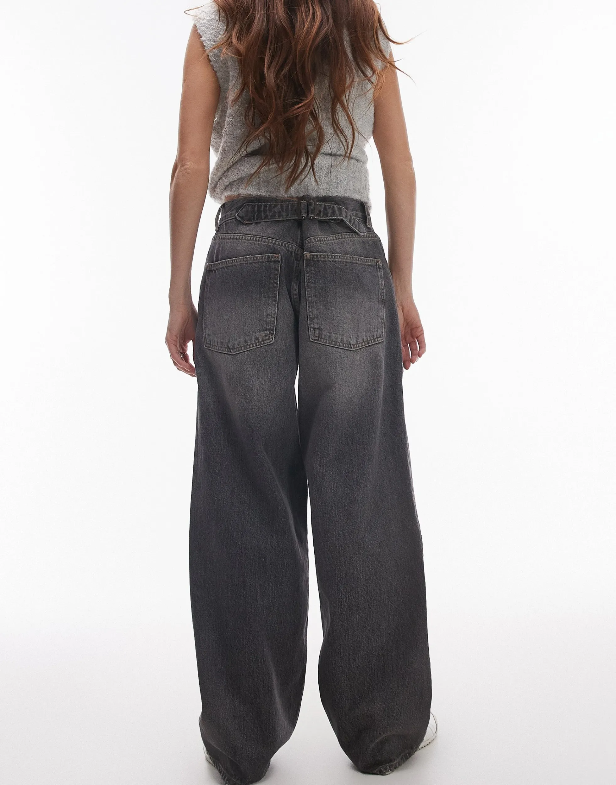 TOPSHOP Niedrige Taille Weiter Beinschnitt Jeans