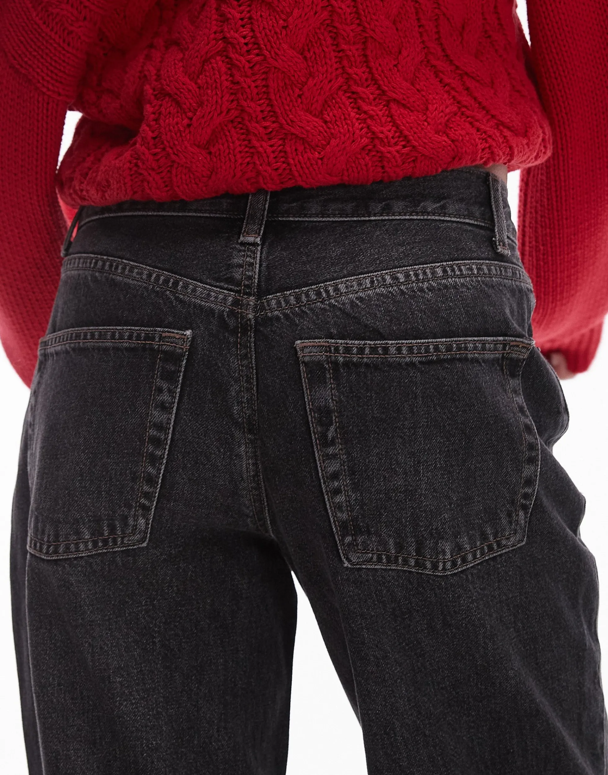 TOPSHOP Niedrige Taille Weiter Beinschnitt Jeans