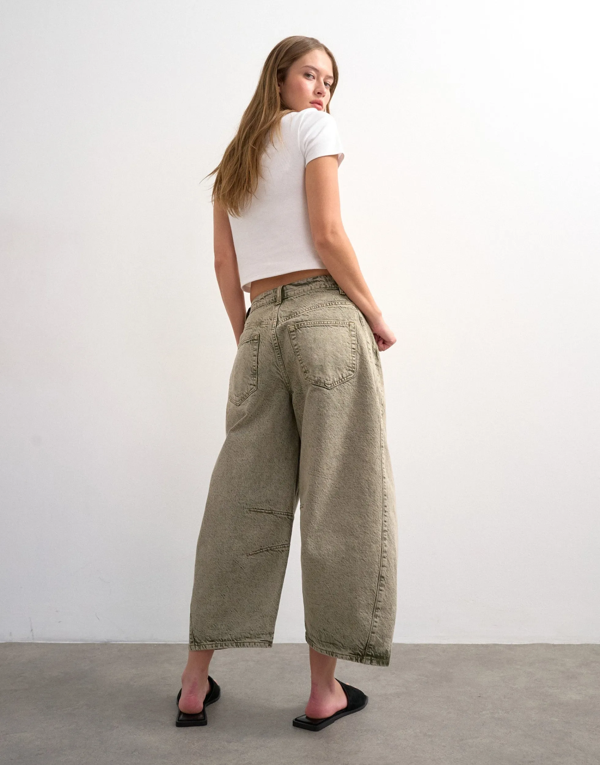 TSAPRIL Barrel Fit Jeans