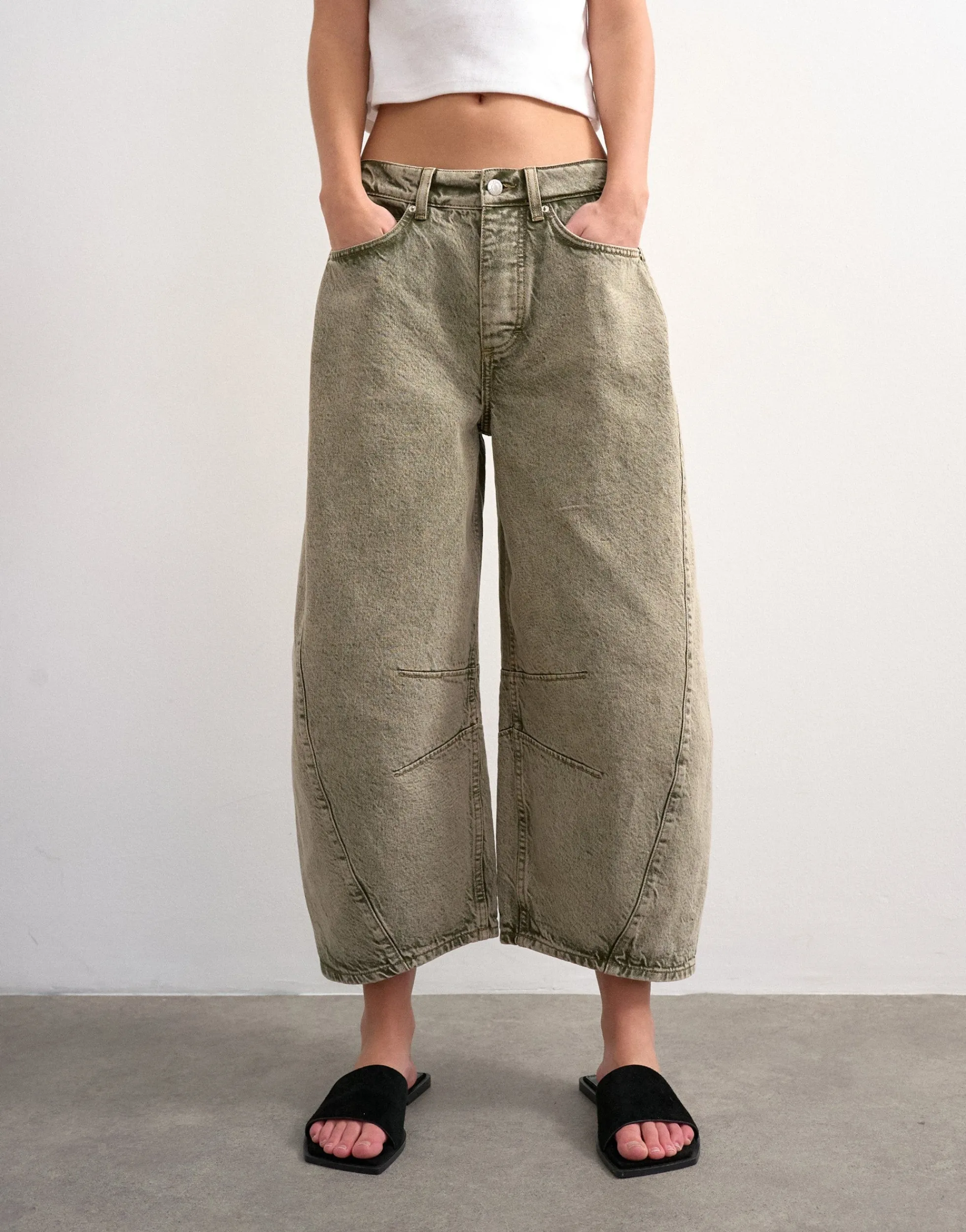 TSAPRIL Barrel Fit Jeans