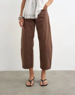 TSBARREL Hohe Taille Barrel Fit Jeans