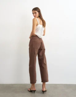 TSBARREL Hohe Taille Barrel Fit Jeans