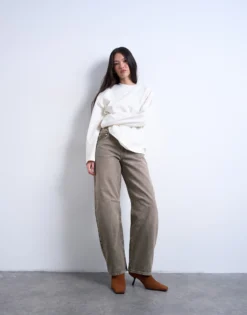 TSBARREL Hohe Taille Barrel Fit Jeans