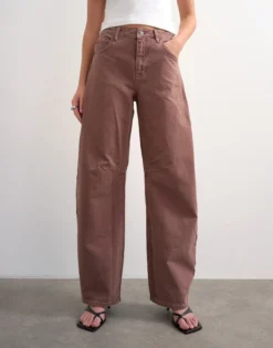 TSBARREL Hohe Taille Barrel Fit Jeans