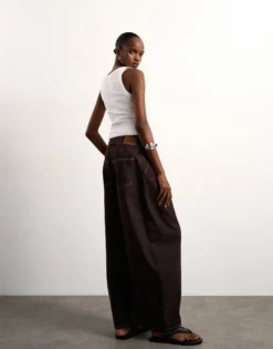 TSBELLE Mid Rise Barrel Fit Jeans