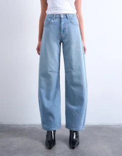 TSBENTE Mid Rise Normal geschnitten Jeans
