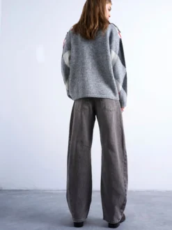 TSBRIT Hohe Taille Normal geschnitten Jeans