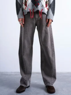 TSBRIT Hohe Taille Normal geschnitten Jeans