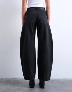 TSBRIT Hohe Taille Normal geschnitten Jeans