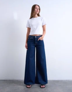 TSCLARA Mid Rise Weiter Beinschnitt Jeans