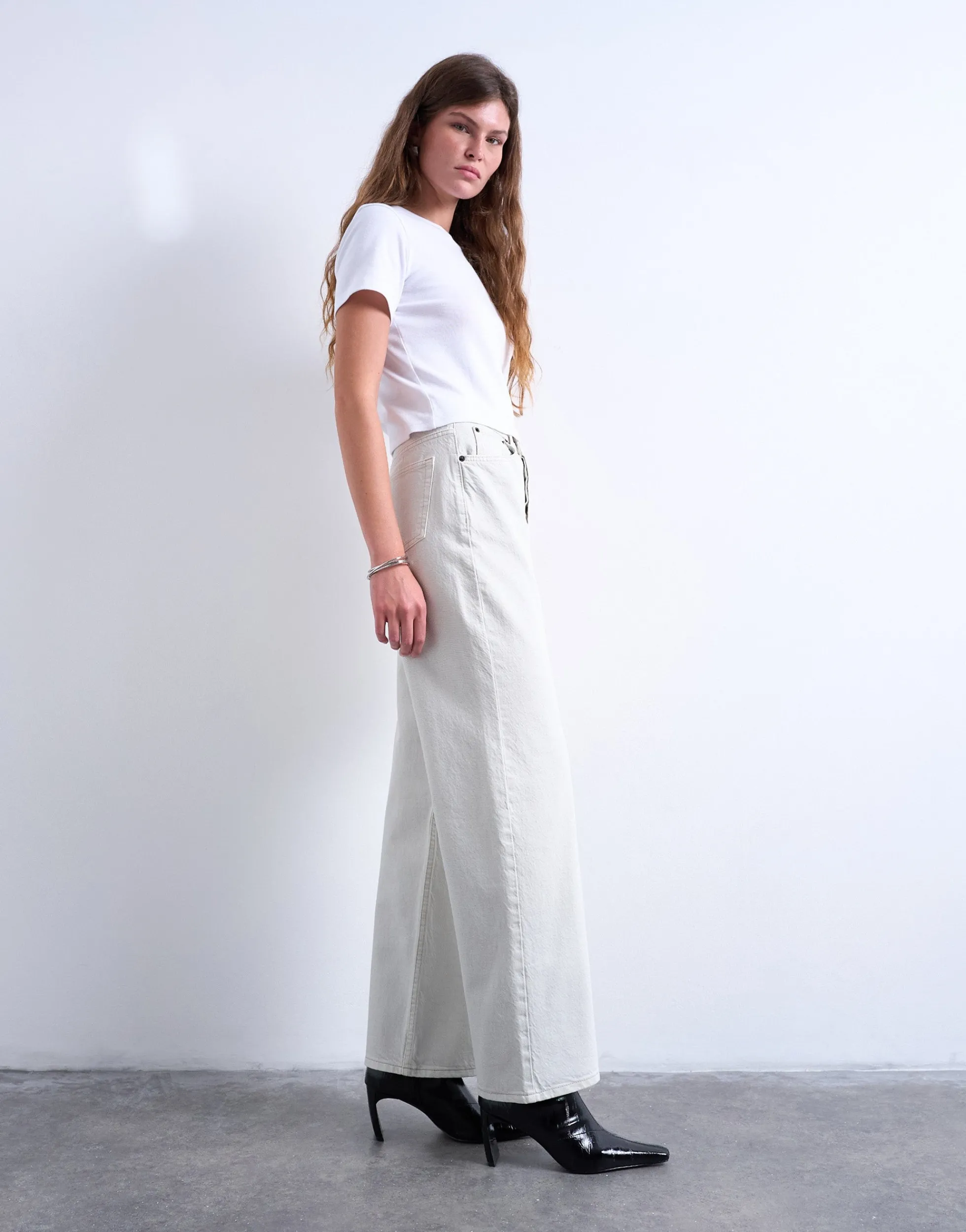 TSCOLUMN Mid Rise Gerade geschnitten Jeans