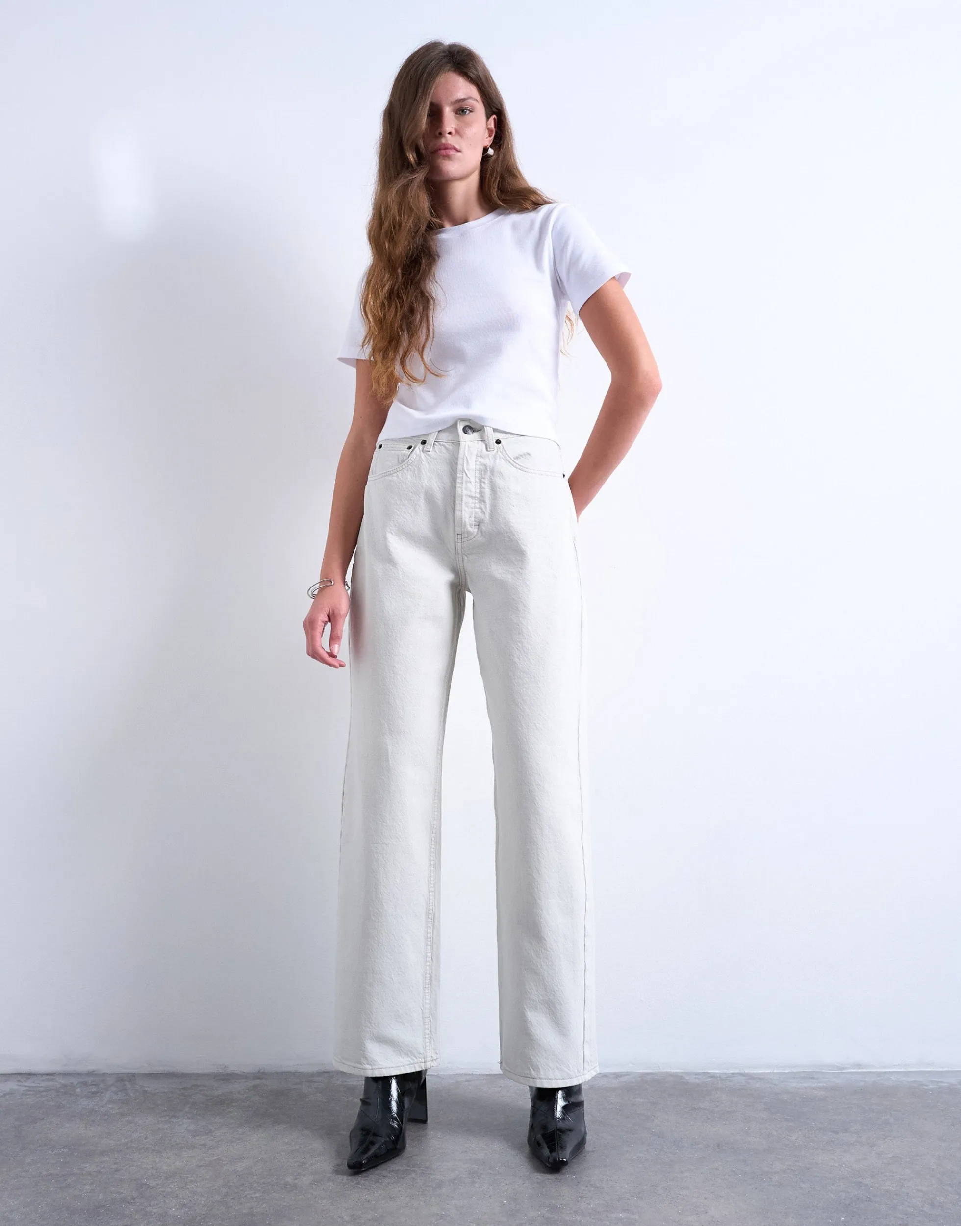 TSCOLUMN Mid Rise Gerade geschnitten Jeans