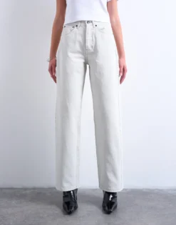 TSCOLUMN Mid Rise Gerade geschnitten Jeans