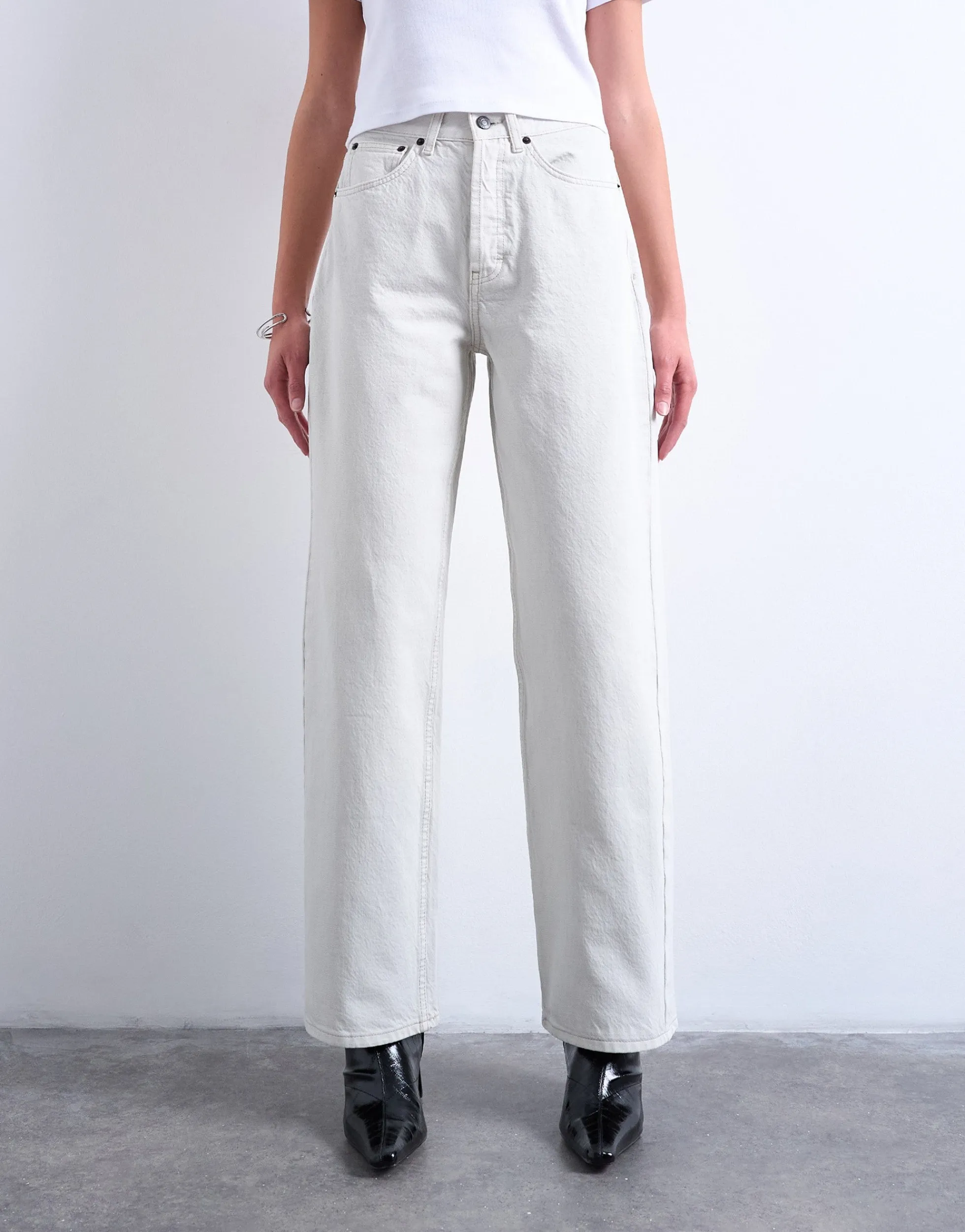 TSCOLUMN Mid Rise Gerade geschnitten Jeans